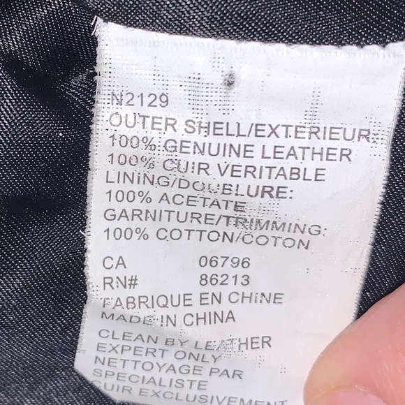 Vintage Tristan & Iseult Genuine Leather Jacket XS Black Fitted Lined Statement - Picture 10 of 16